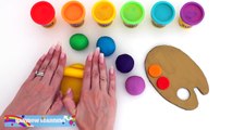 Learn Rainbow Colors with Play-Doh * Creative Fun for Kids with Play Dough Art * RainbowLearning