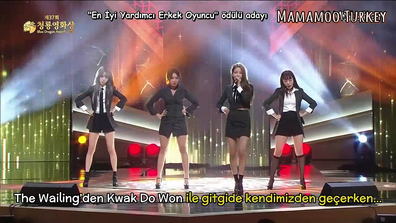 [Türkçe Altyazılı] 25.11.16 Mamamoo - “Decalcomanie” @ Blue Dragon Film Awards