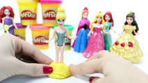Disney Princess MagiClip Collection Princesses Play Doh Dresses Magic-Clip Dolls Videos Princesas