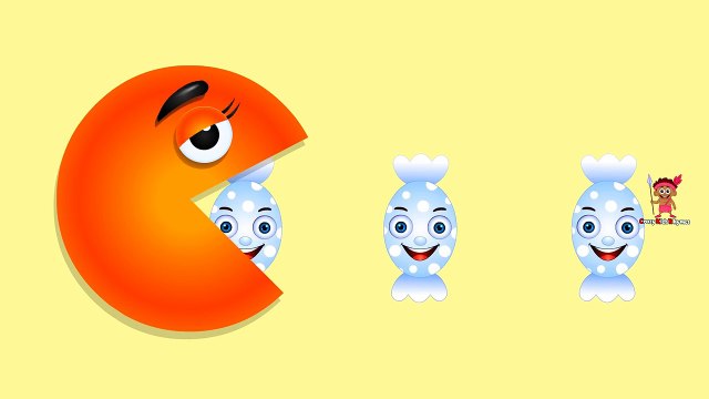 Learn Colors with Candy Pacman, Kids Children Toddlers Baby Preschool Kindergarten Learning Video