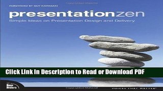 PDF Presentation Zen: Simple Ideas on Presentation Design and Delivery 1st (first) Edition by