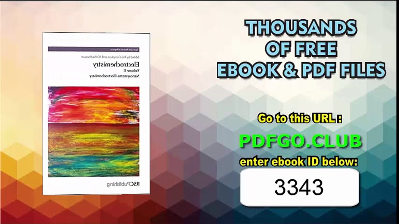 Electrochemistry_ Volume 11 - Nanosystems Electrochemistry (Specialist Periodical Reports)