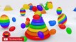 Learn Colors with Surprise Eggs Prank 3D Toddlers Eggs Surprise Color Balls Smiley Face #2