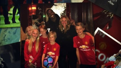 Julia Roberts kissing Paul Pogba