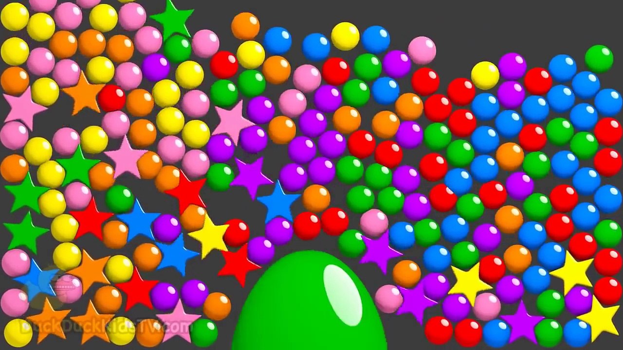 Learn Colors for Children Toddlers Kids Babies with 3D Color Balls Surprise Eggs