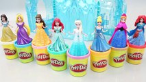 Play Doh Dress Up Disney Princess Dolls Play Doh Tayo Bus English Learn Numbers Colors Toy Surprise