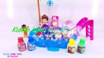 Paw Patrol Disney Frozen Bath Time Finger Paint Learn Colors Pool Party Toy Surprises Fun Kids Video