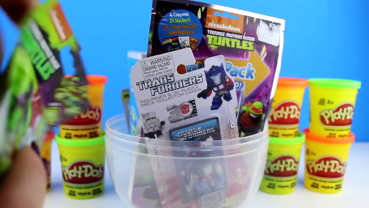 New Teenage Mutant Ninja Turtles Movie Play Doh Egg - TMNT Leo Surprise egg Minions Transformers