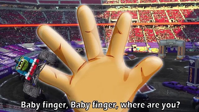 Sesame Street Monster Truck Finger Family Nursery Rhymes Cookie Monster Big Bird Elmo Ernie Cookie