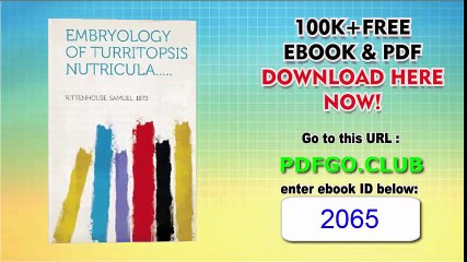 Embryology of Turritopsis Nutricula..... Paperback – December 11, 2013