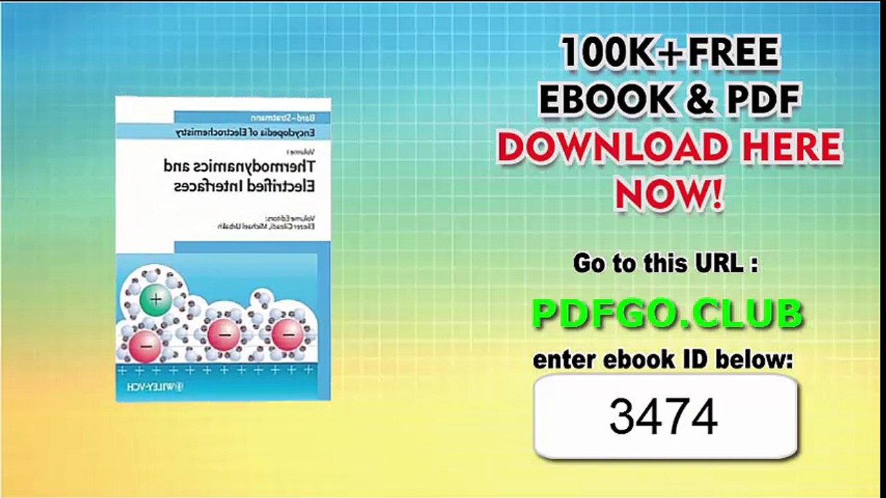 Encyclopedia of Electrochemistry, 10 Volume Set  Index 1st Edition