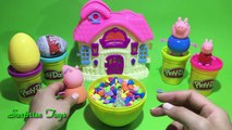 Kinder Surprise Eggs Peppa Pig Play House, Play Doh 2016 #SurpriseEggs #PeppaPig #PlayDoh