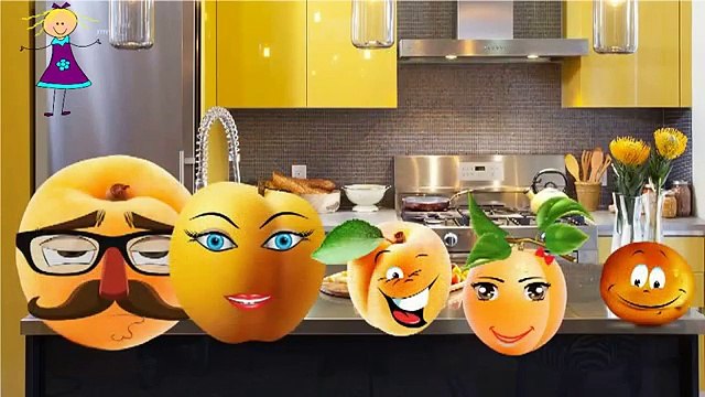 Finger Family Nursery Rhymes for Children APRICOT Cartoon | Finger Family Children Nursery Rhymes 2D