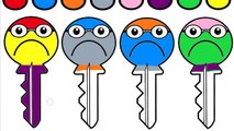 Renkleri Öğreniyorum | Çocuklar için Anahtar Boyama Oyunu ( Oyun Hamuru Evi )