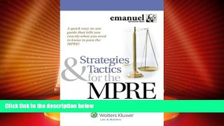 Price Strategies and Tactics for the MPRE (Multistate Professional Responsibility Exam) (Emanuel