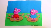 Play Doh Peppa Pig George Jumping Muddy Puddles Play-Doh Peppa Plays in Mud Puddles Play Dough