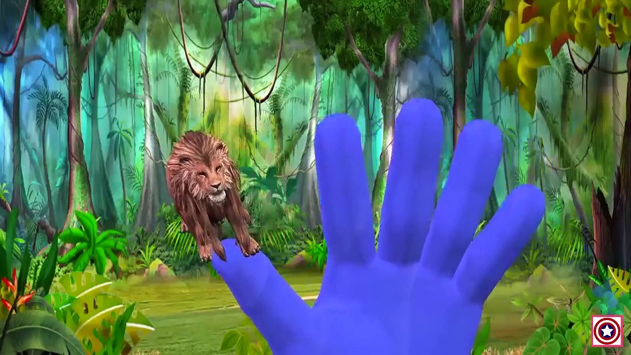 Lion Vs Elephant Finger Family Rhymes Elephant Cartoons for kids