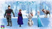 Frozen Elsa Anna And Olaf Finger Family Song | Dady Finger Nursery Rhymes