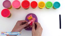 Play-Doh How to Make a Peppa Pig Ice Cream Popsicle * Creative for Kids * RainbowLearning