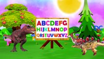 Dinosaurs Cartoons For Children | Learning ABC Songs For Kids | Dinosaur Nursery Rhymes For Children