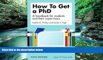 Online Estelle Phillips How to get a PhD: a handbook for students and their supervisors Full Book