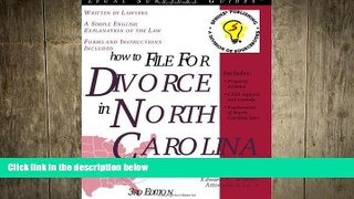 READ book  How to File for Divorce in North Carolina: With Forms (Legal Survival Guides)  BOOK