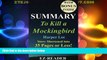 Best Price Summary - To Kill a Mockingbird: Novel By Harper Lee -- Story Shortened into 35 Pages