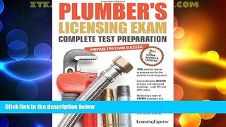 Best Price Plumber s Licensing Exam LearningExpress LLC Editors For Kindle