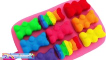 Play-Doh How to Make a Rainbow Gummi Bear Popsicle * Creative DIY For Kids * RainbowLearning