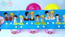 Balls and Cups Learn Colours Rainbow Surprise Eggs Hello Kitty Kinder Surprise Toys for Kids