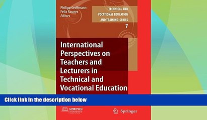 Price International Perspectives on Teachers and Lecturers in Technical and Vocational Education