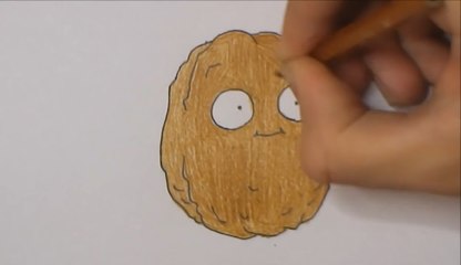 How to Draw a Walnut (Plants vs Zombies)