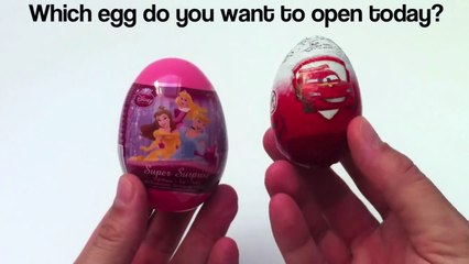 Download Video: Disney Princess VS Cars2 kinder surprise egg unwrapping toys- lababymusica