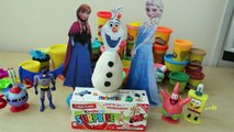 Frozen **OLAF is a Kinder Egg** Play-Doh Surprise Hidden Kinder