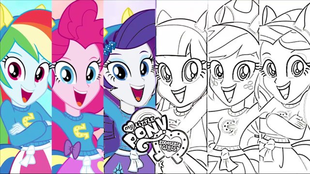 My Little Pony Coloring Page - MLP Equestria Girls Coloring Book Part 3