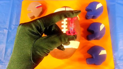 Playdoh Football Surprise Eggs and Football Helmet Surprise Eggs