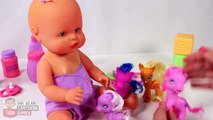 Baby Doll Syringe Injection to the Doctor - Baby Doll Bath Time - Toys for Kids Toddlers