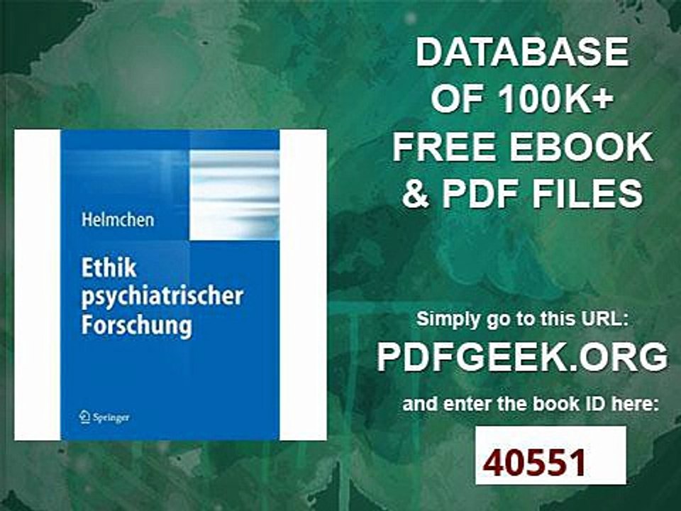 Ethik Psychiatrischer Forschung (German Edition)