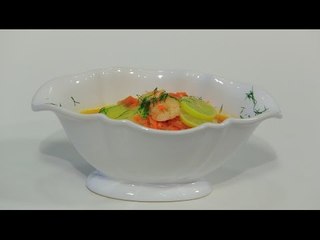 شوربة جمبري باللسان عصفور والخضار | هشام السيد