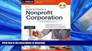 FAVORIT BOOK How to Form a Nonprofit Corporation (How to Form a Nonprofit Corporation (W/Disk))