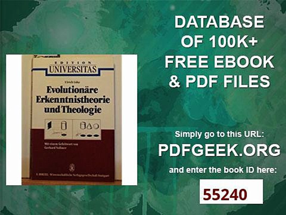 Evolutionäre Erkenntnistheorie und Theologie