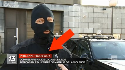 La chaîne de télévision fait témoigner un policier cagoulé en donnant son nom.