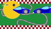 Learn Colors with Pacman - Colours for Kids to Learn - Cars for Kids - Learning Videos for Toddlers