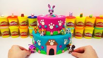 GIANT Littlest Pet Shop Surprise Cake Play Doh - Shopkins Rabbids My Little Pony