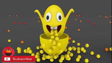 Learn Colors with Surprise Eggs Color Balls 3D for Kids Opening Color Balls for Children