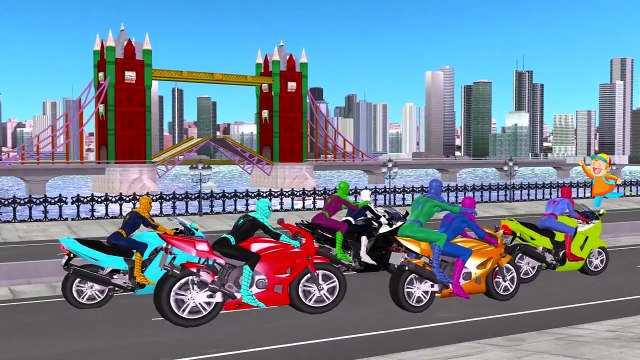 Colors Spiderman Vs Hulk Finger Family Songs Epic Helicopter Party & Nursery Rhymes For Children