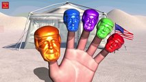 DONALD TRUMP - DINOSAUR BRACHIOSAURUS CANDY WALKING Finger Family & MORE | 3D Nursery Rhymes
