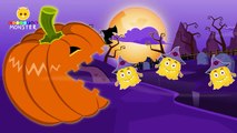 Learn Colors with Halloween Pacman Pumpkin Colours for Kids Monsters Halloween Videos for Children