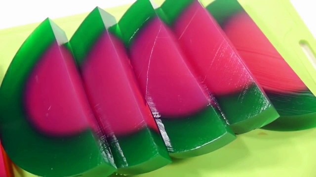 DIY How to Make Watermelon Pudding Jelly Recipe and Learn Colors Slime Clay Surprise Toys BINGO Song