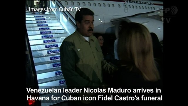 Venezuela's Maduro arrives in Cuba for Castro funeral rites